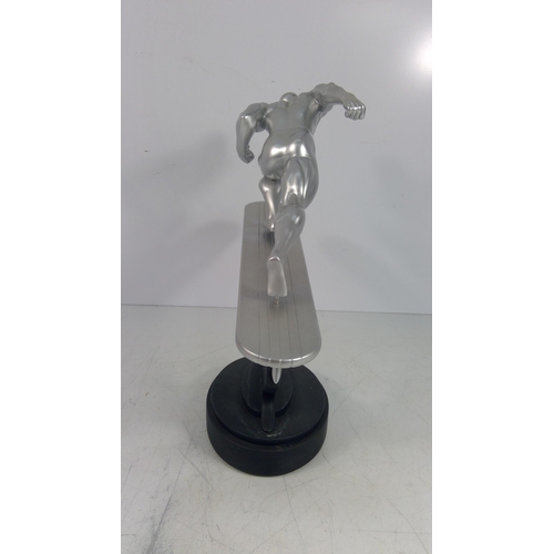 356 - Boxed Marvel Silver Surfer painted statue
