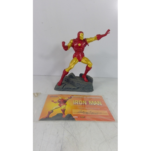 358 - Unboxed Marvel Ironman figurine with certificate