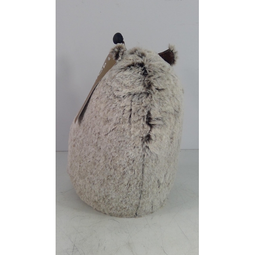369 - Leather hedgehog doorstop