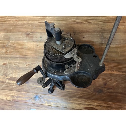 194 - Vintage sock knitting machine
