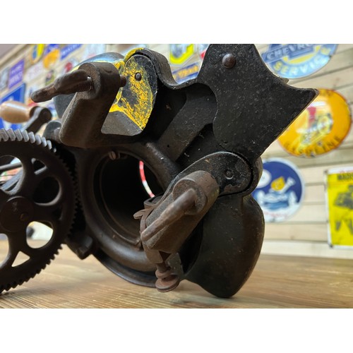 195 - Vintage sock knitting machine