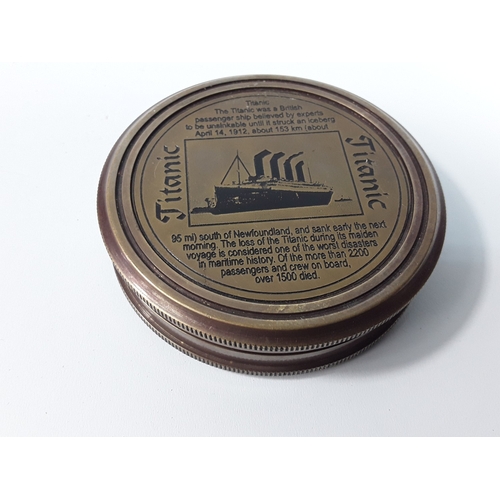 331 - Titanic cased compass