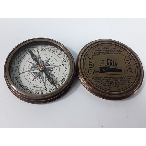331 - Titanic cased compass