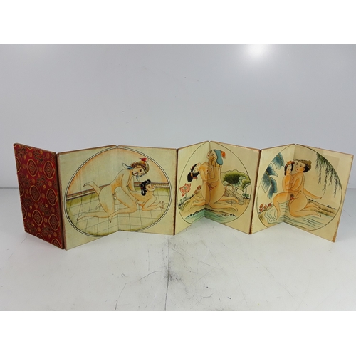 332 - Oriental erotic folding book