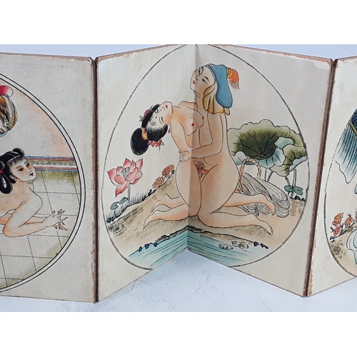 332 - Oriental erotic folding book