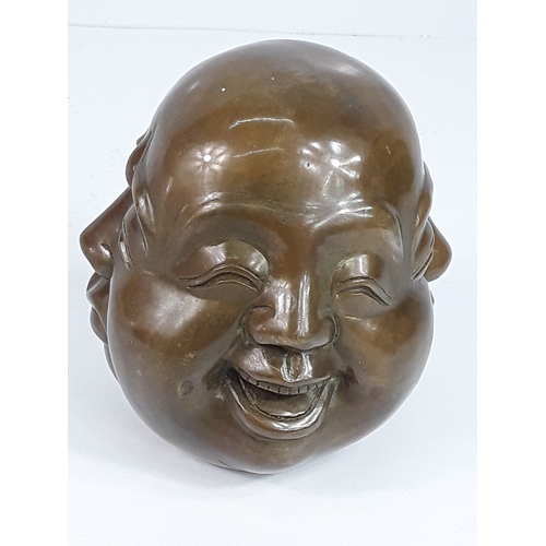 342 - Bronze 4 face buddha, 12cms in height