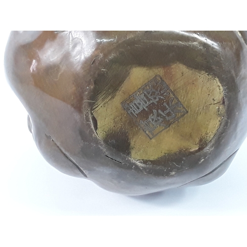 342 - Bronze 4 face buddha, 12cms in height