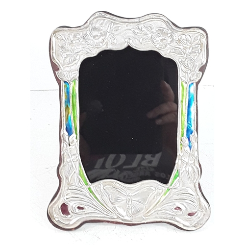 348 - Silver art nouveau style photo frame, 21 x 15cms