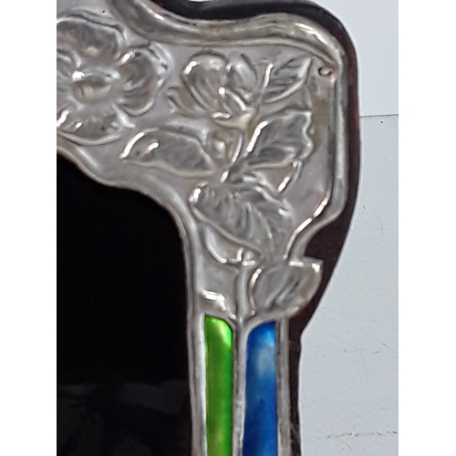 348 - Silver art nouveau style photo frame, 21 x 15cms