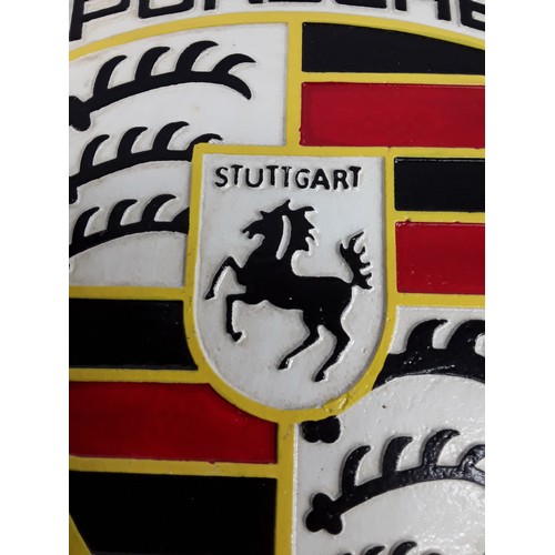 64 - Cast metal advertising sign, 30 x 20cms