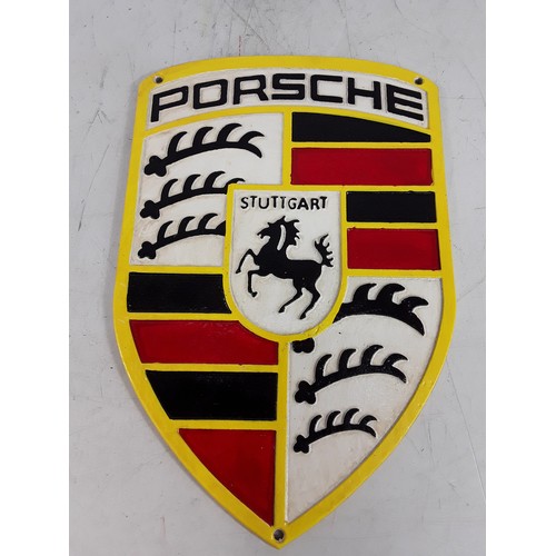 64 - Cast metal advertising sign, 30 x 20cms