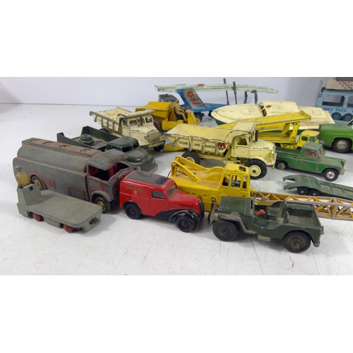 303 - Box of vintage model vehicles