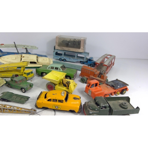 303 - Box of vintage model vehicles