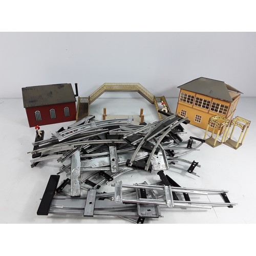 320 - Large selection of various track, accessories, and railway items, mainly 0 gauage