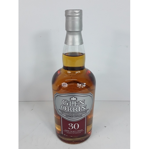 11 - Tubed bottle of Glen Orrin Blended Scotch Whisky, aged 30 years, 70cl, 40%