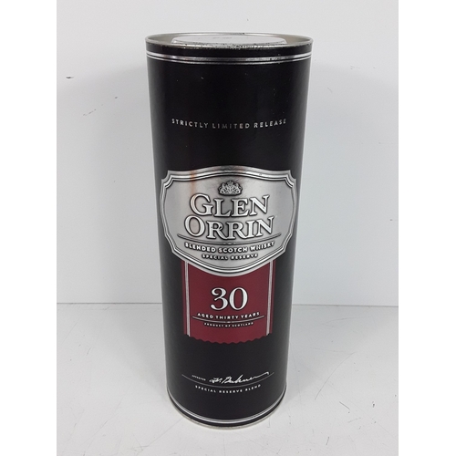11 - Tubed bottle of Glen Orrin Blended Scotch Whisky, aged 30 years, 70cl, 40%