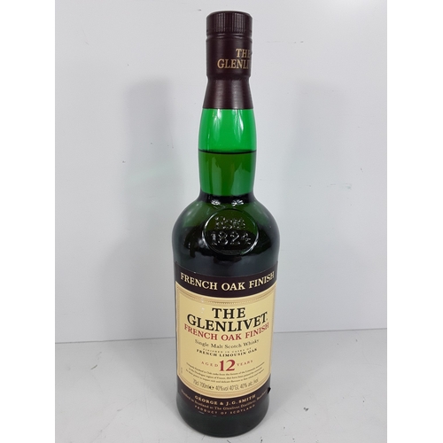 12 - Boxed bottle of The Glenlivet French Limousin Oak Finish, aged 12 years, 700ml, 40%, early 2000's