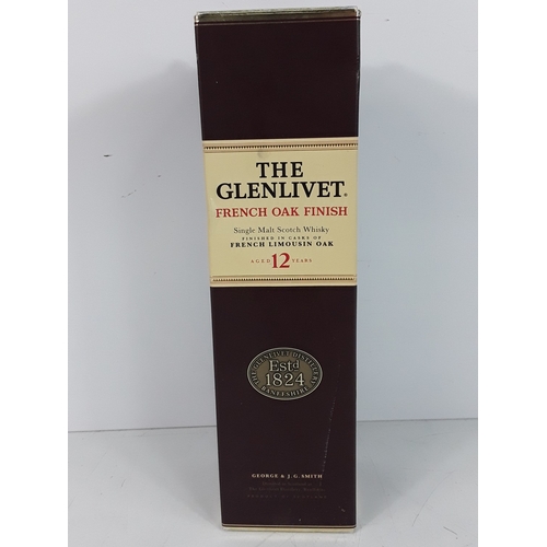 12 - Boxed bottle of The Glenlivet French Limousin Oak Finish, aged 12 years, 700ml, 40%, early 2000's