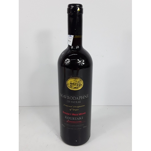 27 - Bottle of Elie Arnaud Denoix XO Cognac (missing label) and a bottle of Mavrodaphne of Patras sweet r... 