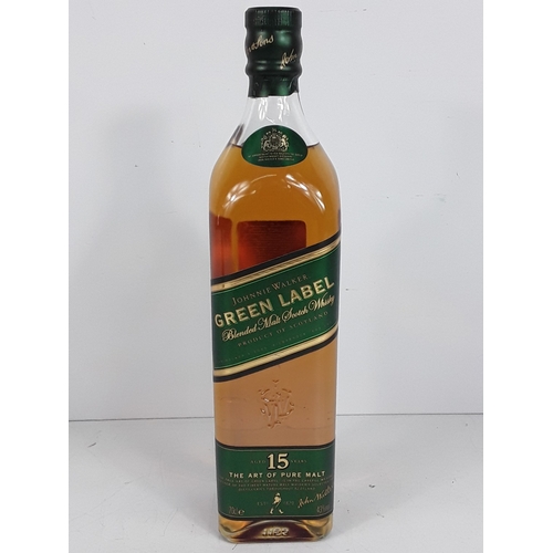 3 - Boxed bottle of Johnnie Walker Green Label aged 15 years, 70cl, 43%, 1990's