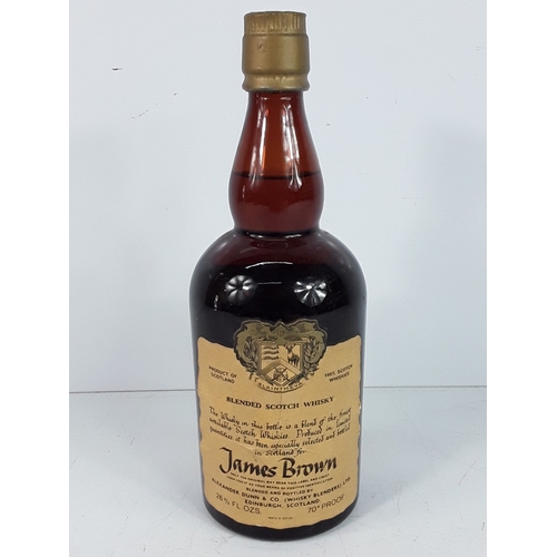 43 - Bottle of Alexander Dunn selected and bottled for James Brown, 26 2/3 fl.ozs, 70% proof,1980's