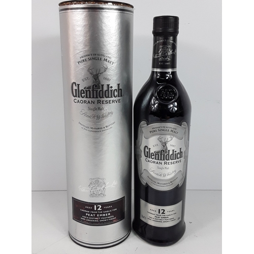 47 - Tubed bottle of Glenfiddich Caoran Reserve aged 12 years, 70cl, 40%, 1990's