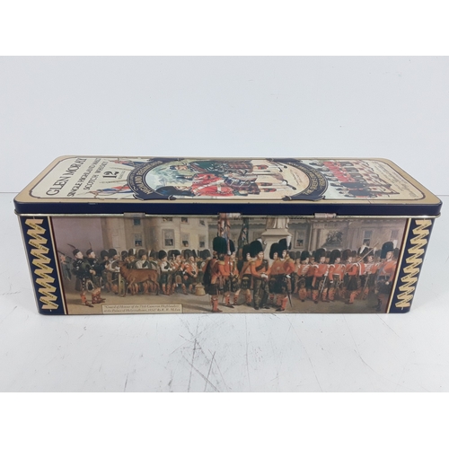 49 - Tin boxed Glen Moray Single Highland Malt, 12 years old, The Queens Own Cameron Highlanders, 70cl, 4... 