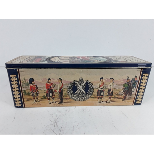 49 - Tin boxed Glen Moray Single Highland Malt, 12 years old, The Queens Own Cameron Highlanders, 70cl, 4... 