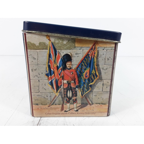 49 - Tin boxed Glen Moray Single Highland Malt, 12 years old, The Queens Own Cameron Highlanders, 70cl, 4... 