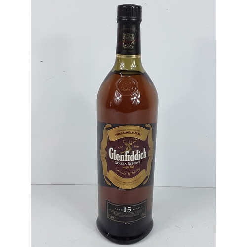 5 - Litre bottle of Glenfiddich Solera Reserve Single Malt aged 15 years, 43%, 1990's.