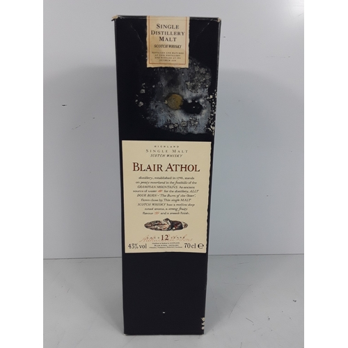 7 - Boxed bottle of Blair Athol Single Malt aged 12 years, Flora & Fauna, 70cl, 43%, 1990's.
