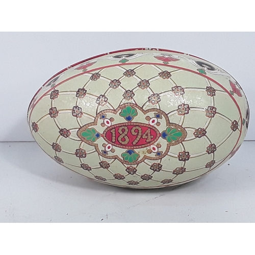 139 - Brass ware including door knockers, trophy, salt & pepper cruet sets and metal egg tin dated 1894