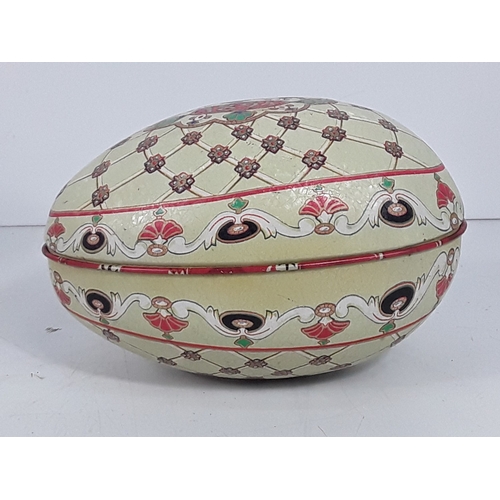 139 - Brass ware including door knockers, trophy, salt & pepper cruet sets and metal egg tin dated 1894