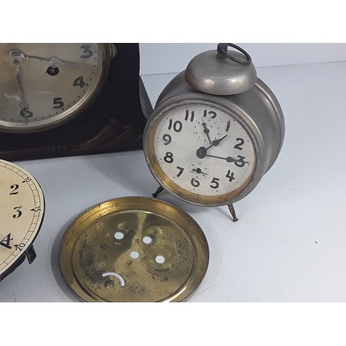 128 - Box of various clocks