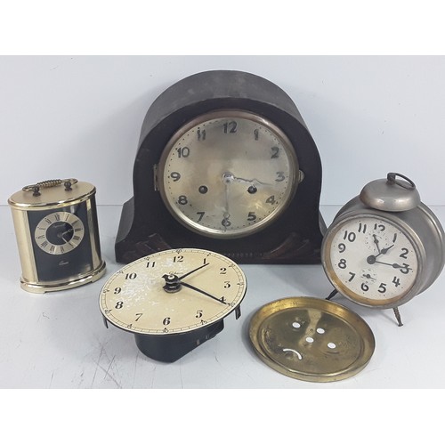 128 - Box of various clocks