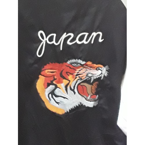 129 - Vintage embroidered satin jacket