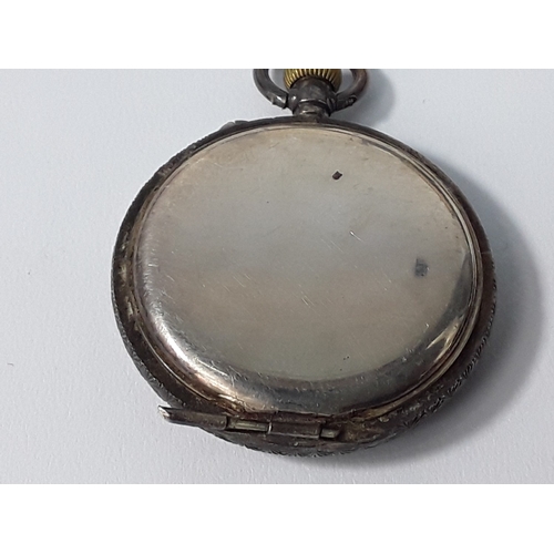 179 - Silver cased pocket watch and silver cased fob watch