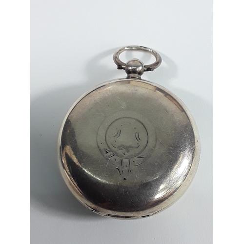 179 - Silver cased pocket watch and silver cased fob watch