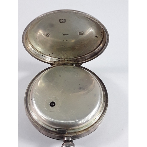 179 - Silver cased pocket watch and silver cased fob watch