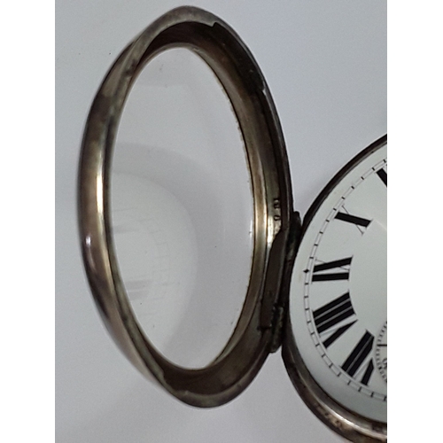 179 - Silver cased pocket watch and silver cased fob watch