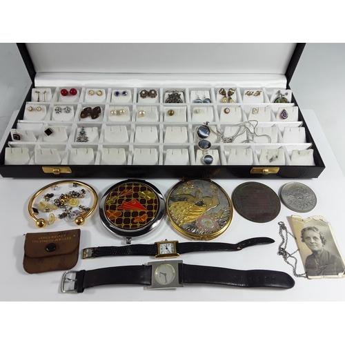 160 - Selection of various earrings and other interesting items