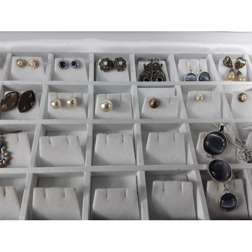 160 - Selection of various earrings and other interesting items