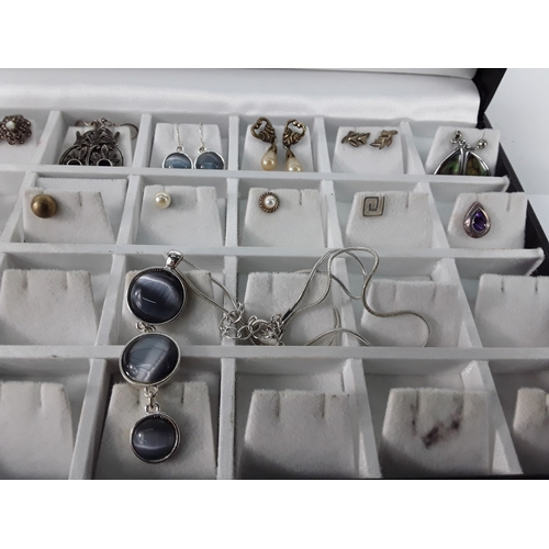 160 - Selection of various earrings and other interesting items