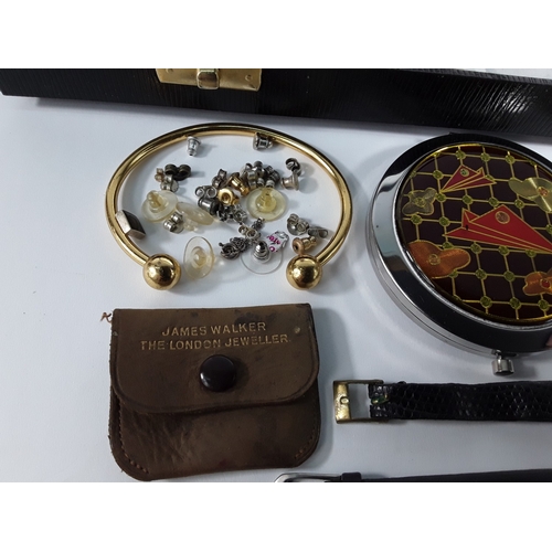 160 - Selection of various earrings and other interesting items