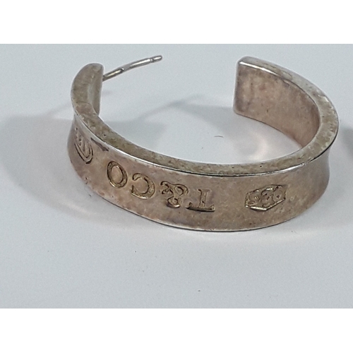 167 - 2 Bracelets and pair of earrings marked tiffany