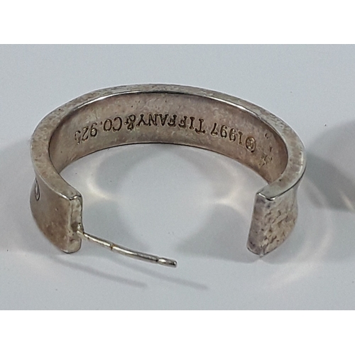 167 - 2 Bracelets and pair of earrings marked tiffany