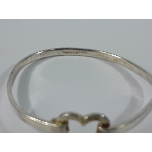 167 - 2 Bracelets and pair of earrings marked tiffany