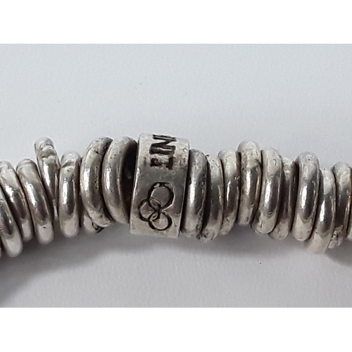 167 - 2 Bracelets and pair of earrings marked tiffany