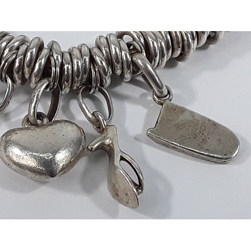 167 - 2 Bracelets and pair of earrings marked tiffany