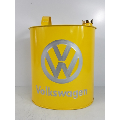 12 - Yellow VW oil can